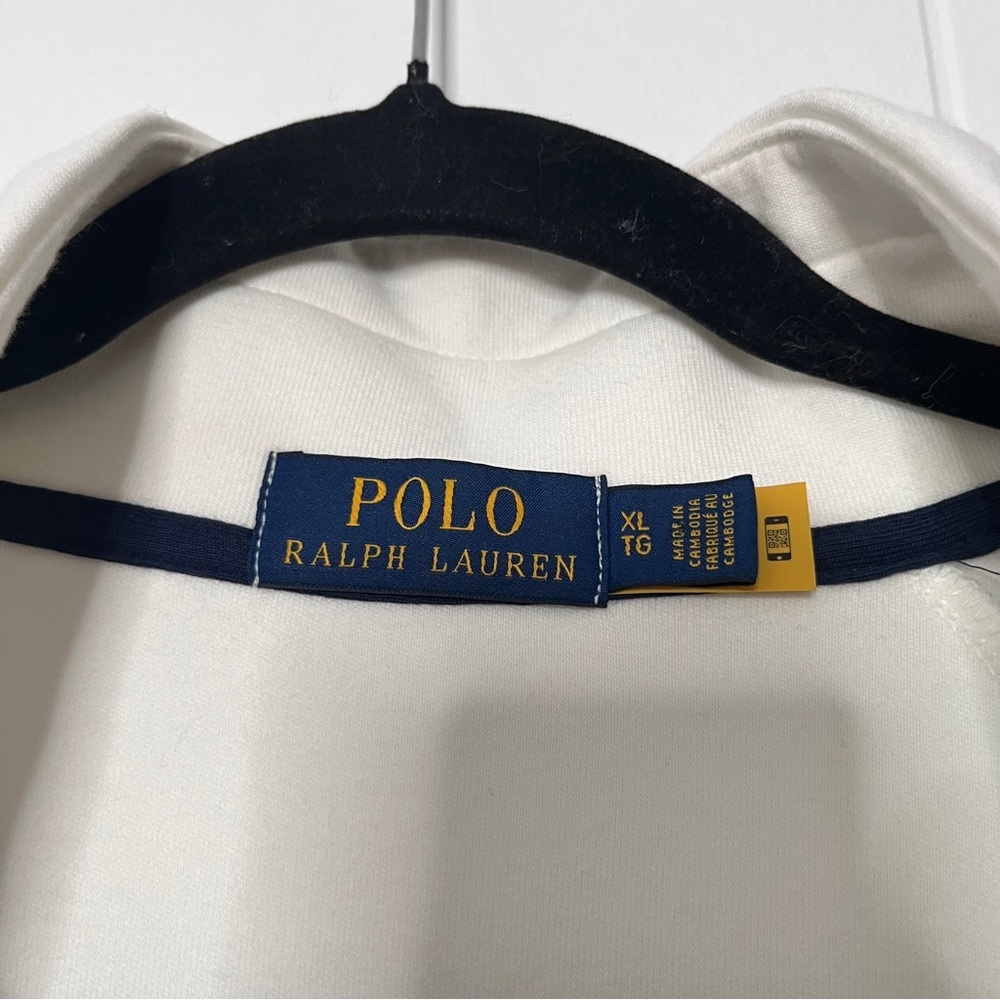 Polo Ralph Lauren Soft Cotton Quarter-Zip Pullover Red White Blue Colorblock XL - Picture 5 of 8